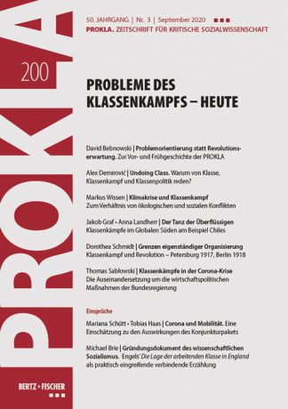PROKLA 200: Probleme des Klassenkampfs – heute