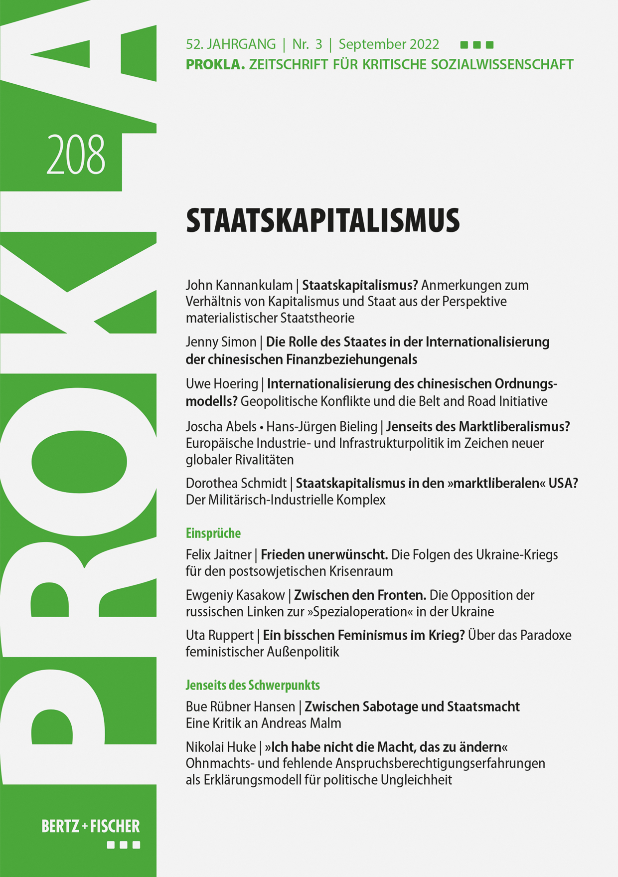 PROKLA 208: StaatsKapitalismus