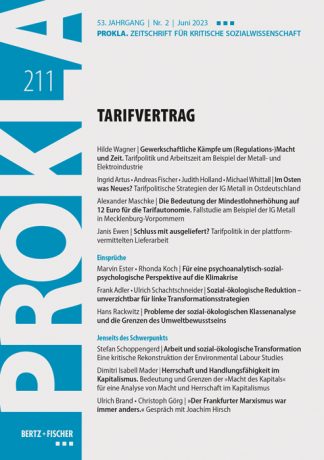 PROKLA 211: Tarifvertrag