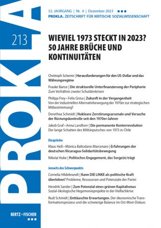 PROKLA 213: Wieviel 1973 steckt in 2023? 50 Jahre Brüche und Kontinuitäten
