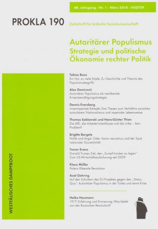 PROKLA 190: Autoritärer Populismus