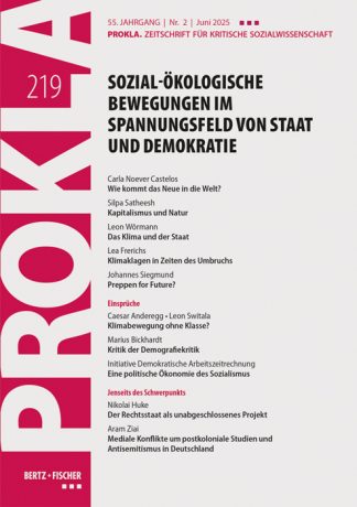 PROKLA 219: Sozial-ökologische Bewegungen im Spannungsfeld von Staat und Demokratie